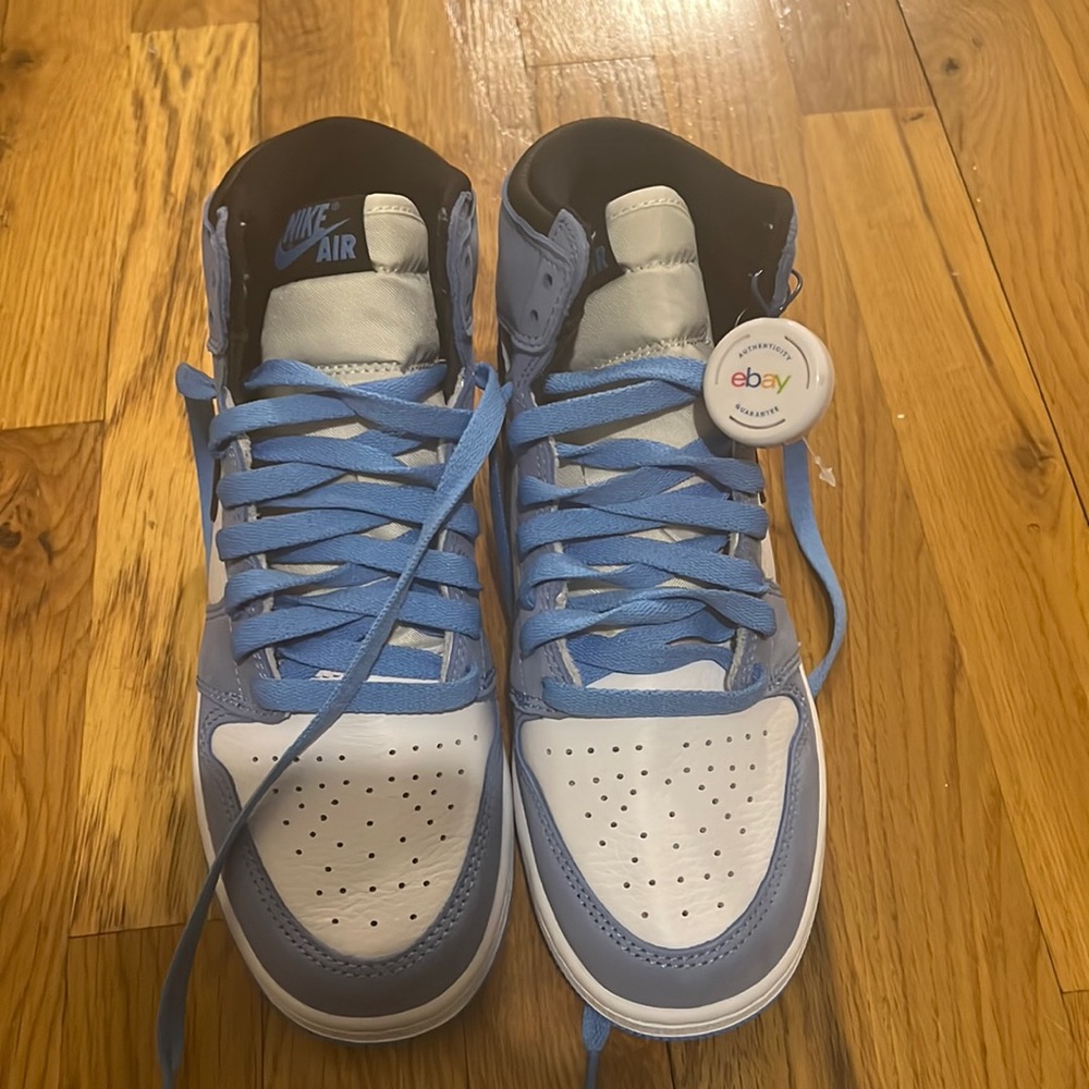 Nike Jordan’s blue high tops